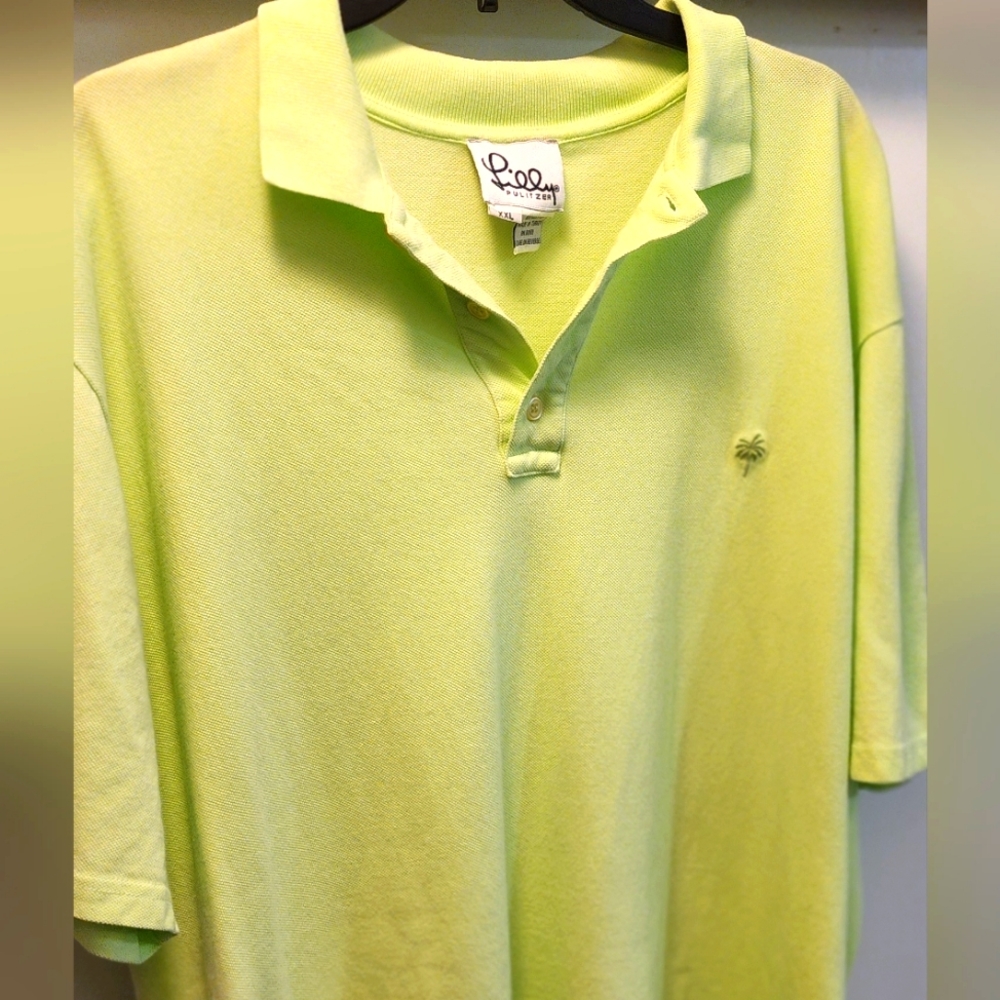 Lilly Pulitzer Men's XXL polo in lime green
